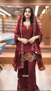 Sr 1674 Pure Gmy Silk With Embroidery Work Readymade Suits Wholesale In India